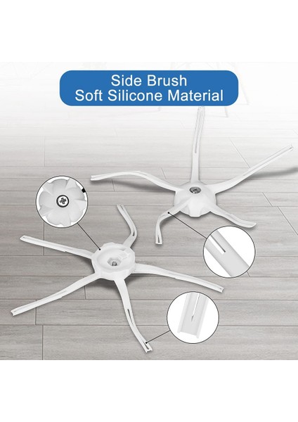 Hepa Filtre Ana Yan Fırça Tekerlek Xiaomi Roborock E5 E6 E20 E25 E35 S6 S5 S50 S51 Elektrikli Süpürge Parçaları