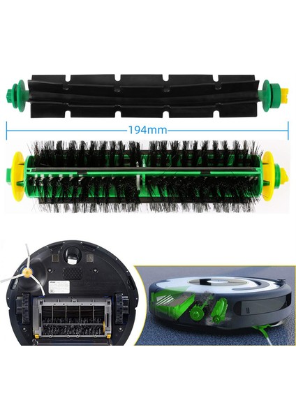 Yedek Ana Fırça Yan Fırça Hepa Filtre Irobot Roomba 500 Serisi 510 530 Robotlu Süpürge Aksesuarları (Yurt Dışından) fırsatları