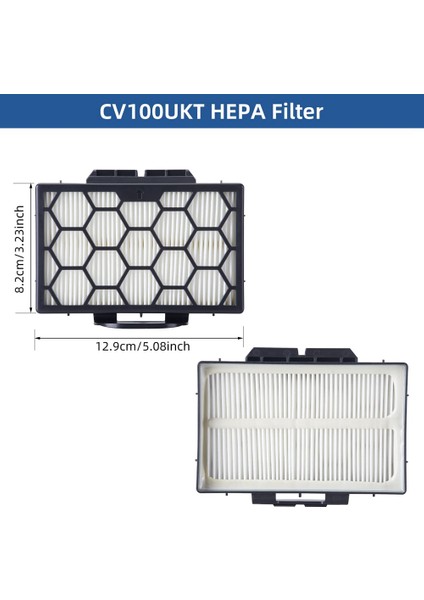 Yedek Parçalar Hepa Filtresi Shark CZ500UKT CZ2001 CZ500EUT Silindir Elektrikli Süpürge Aksesuarları ile Uyumlu (Yurt Dışından)