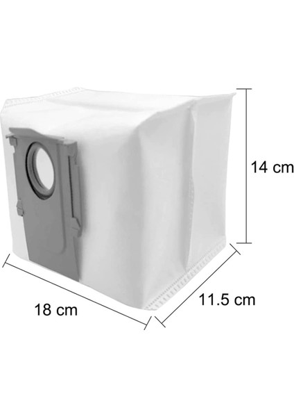 Roborock Q7MAX/Q7 Max Plus/q7 Max+/ S7 Maxv Ultra İçin Yedek Elektrikli Süpürge Toz Torbası - Beyaz (Yurt Dışından)