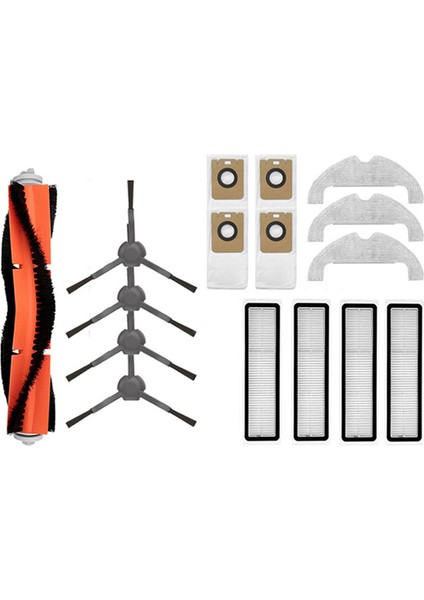 Ana Fırça Yan Fırça Hepa Filtre Paspas Toz Torbası Xiaomi Dreame Bot D10 Artı RLS3D Robot Elektrikli Süpürge Yedek Parçaları