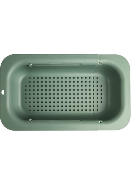 Lavabo Üzerinde Genişletilebilir Kevgir Süzgeç - Yeşil (Yurt Dışından)