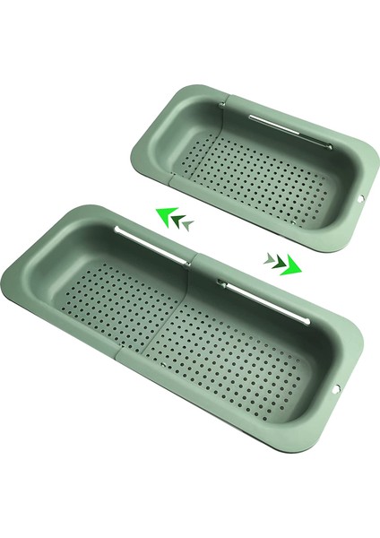 Lavabo Üzerinde Genişletilebilir Kevgir Süzgeç - Yeşil (Yurt Dışından) modelleri