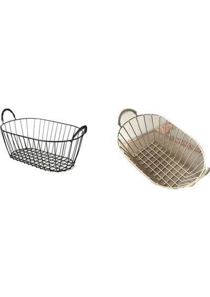 Kore Ins Iskandinav Tarzı Retro Ferforje Meyve Sepeti Aperatif Tepsisi Mini Sehpa Içi Boş Saklama Sepetleri