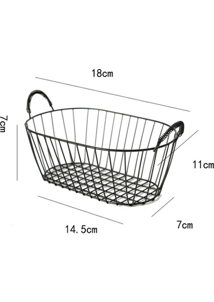 Kore Ins Iskandinav Tarzı Retro Ferforje Meyve Sepeti Aperatif Tepsisi Mini Sehpa Içi Boş Saklama Sepetleri fırsatları