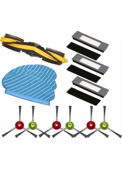 Ecovacs Deebot Ozmo N7 N8 + T5 T9 920 950 Yeedi 2 Hibrit Silindir Ana Yan Fırça Filtre Paspas Parçaları (Yurt Dışından)