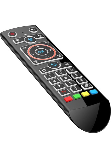 Q2 Akıllı Tv Arka Işık Kablosuz Hava Fare Ir Öğrenme Bilgisayar Tv Kutusu Için 2.4ghz Rf Akıllı Ses Uzaktan Kumanda, Arkadan Aydınlatmalı
