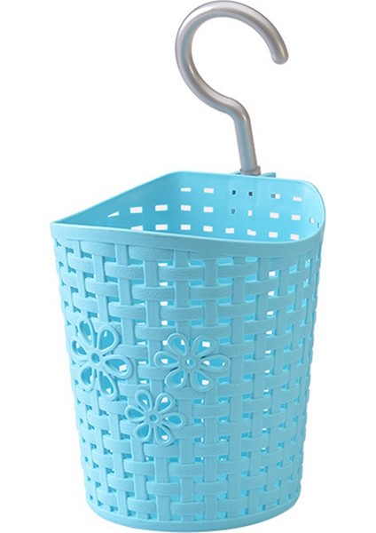 Plastik Saklama Sepeti Banyo Mutfak Şampuan Kozmetik Gıda Meyve Için Asılı Organizatör Tutucu fırsatları