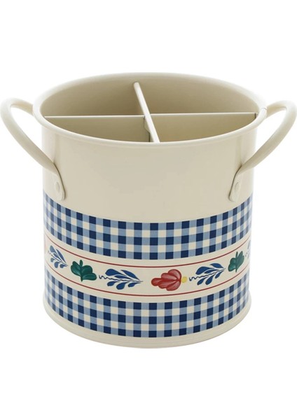 Pastoral Kaşık Çatal Pot Tutucu Sofra Depolama Kova Gereçler Konteyner Depolama Tankı Mutfak Çubuklarını Raf B