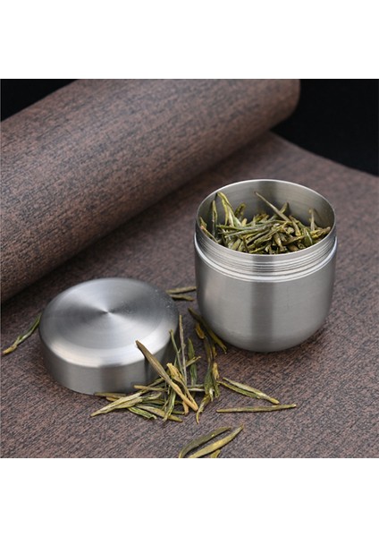 Saf Titanyum Kutu Çay Kutuları Içte ve Dışta Su Geçirmez Titanyum Mühürlü Kabin Hap Kutusu Hapları Çay Mücevher Kutusu Orta fırsatları