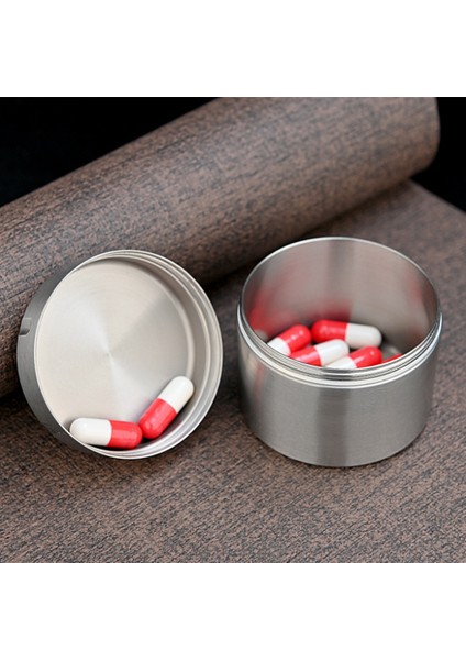 Saf Titanyum Kutu Çay Kutuları Içte ve Dışta Su Geçirmez Titanyum Mühürlü Kabin Hap Kutusu Hapları Çay Mücevher Kutusu Orta indirimleri