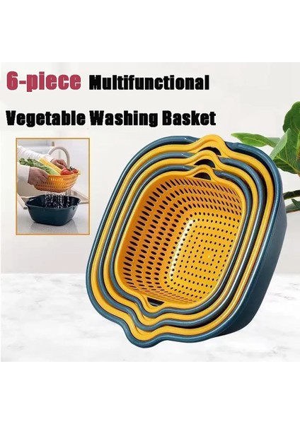 Sepetler Meyve Yıkama Sepeti Çok Fonksiyonlu Drenaj Sepeti Istiflenebilir Lavabolar Mutfak Kevgir Seti Drenaj Için C fırsatları