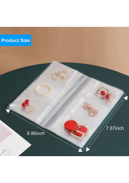 84-Izgara Şeffaf Takı Saklama KITAP50 Adet Kalınlaşmak Pvc Fermuar Kapatma Çanta Seyahat Takı Küpe Vitrin Kutusu fırsatları