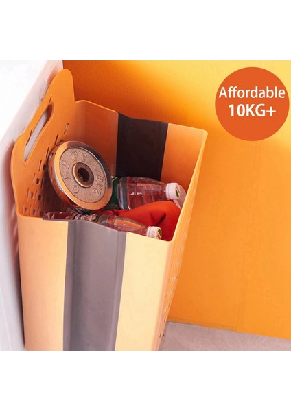 Büyük Taşınabilir Banyo Katlanır Kirli Giysiler Depolama Sepeti Ev Duvar Asılı Yumruksuz Çamaşır Sepeti Put-Mavi fırsatları