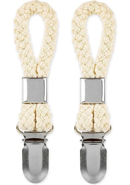 Adet Örgülü Pamuk Döngü Havlu Klipsi Metal Kelepçe ile Çok Amaçlı Bez Askı Ev Banyo Mutfak Ev Depolama Için fırsatları