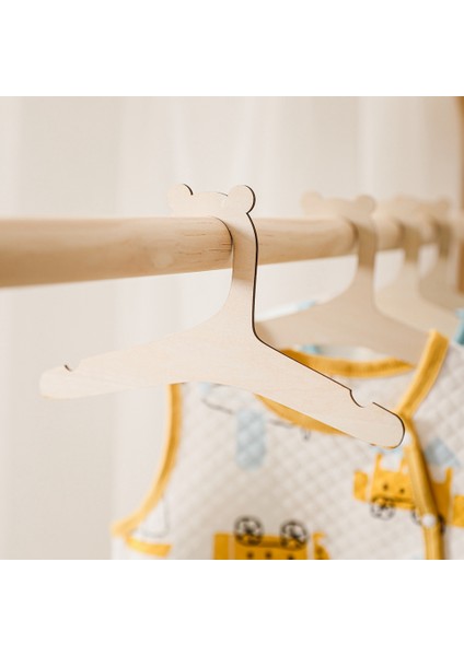 30 Adet Ahşap Askı Bebek Giysileri Için Doğal Ahşap Askı Bebek Giysileri Için Askı Raf Odası Kreş Dekor Çocuklar Için modelleri