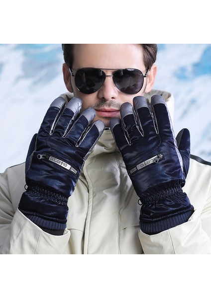 Kayak Açık Hava Eldivenler Sonbahar ve Kış Için Polar Pamuk Kadın Eldiven (Yurt Dışından)