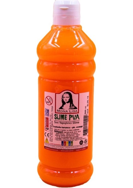 Slime Jeli 500 Ml. Fosforlu Turuncu