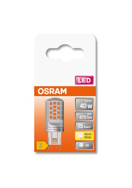 Led Star Pin Cl40 4.2W Sarı Işık G9 Duy