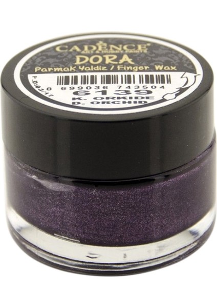 Dora Wax Su Bazlı Parmak Yaldız Boya 20ML 6139 Koyu Orkide