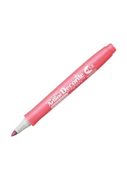 Decorite Marker Kalem Yuvarlak Uç 1.0 Metallic Pink