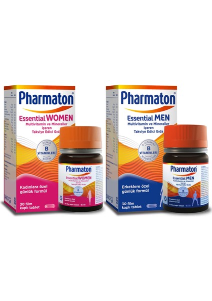 Pharmaton essential Men & Women 30 Tablet 2'Li Paket