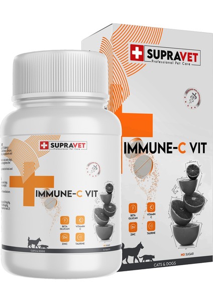 Immune C + Zinc Kedi ve Köpek Için Tablet (75 Tablet)
