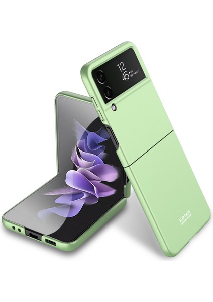 Samsung Galaxy Z Flip4 Için Gkk Ultra-Ince Tam Kapsamlı Telefon Kılıfı Matcha Green (Yurt Dışından)