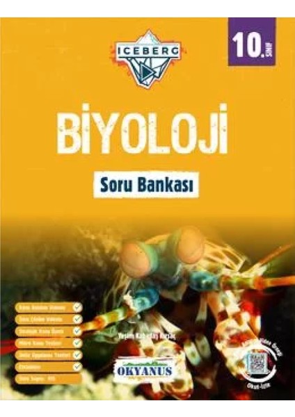 Okyanus Yayınları 10. Sınıf Iceberg Biyoloji Soru Bankası