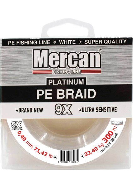 Platinum Pe 9x Örgü Ip 300 M Beyaz Misina