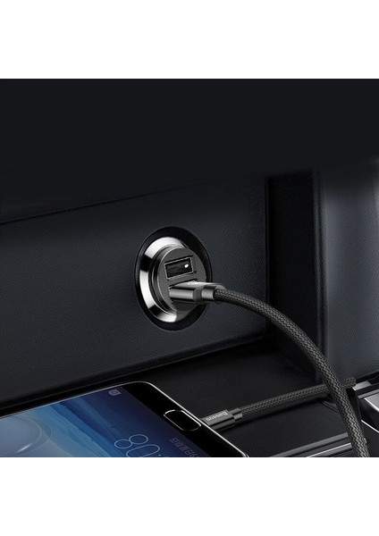 CCALL-ML01 Mini Dual USB 3.1A Max Çıkışlı Hızlı Araç Şarj Başlığı - Siyah