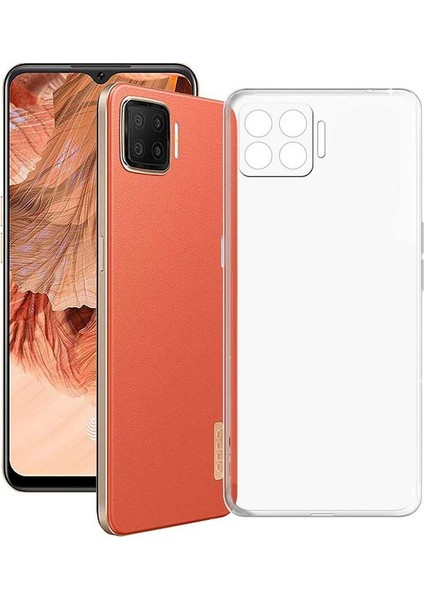 Oppo A73 Kılıf Kamera Korumalı Şeffaf Kapak