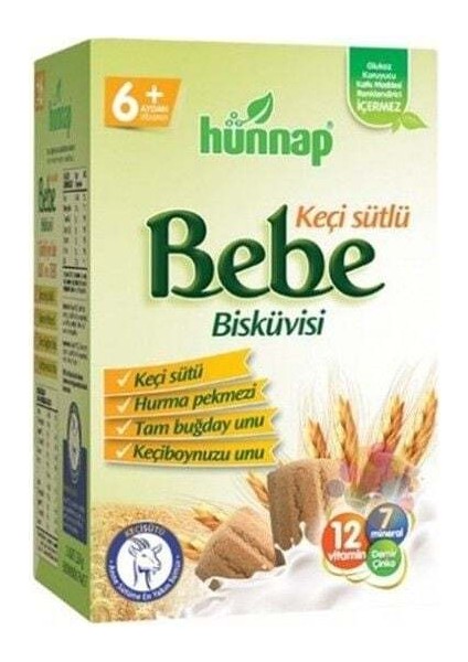 Hünnap Keçisütlü Vitaminli Bebe Bisküvisi 400GR