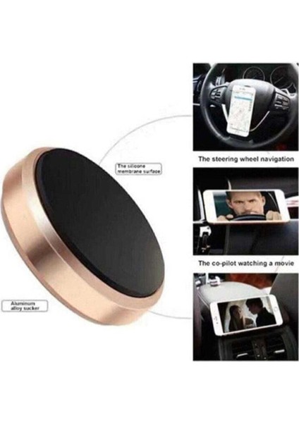 Autokıt Smart Manyetik Mıknatıslı Telefon Tutucu Gold Renk
