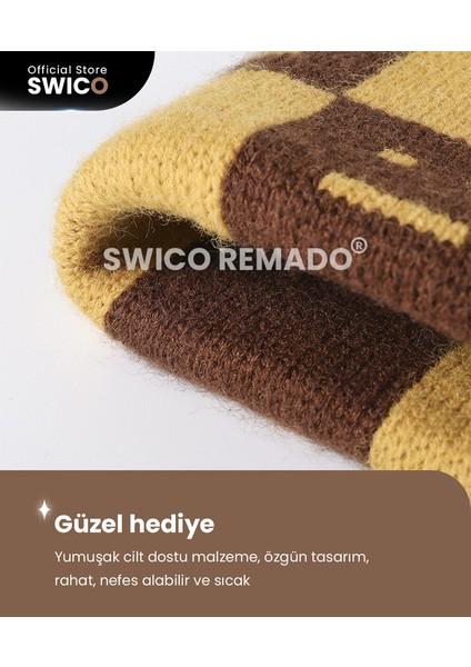 Swico Remado Kadın Kışlık Şapka - Kırmızı/beyaz  (Yurt Dışından)