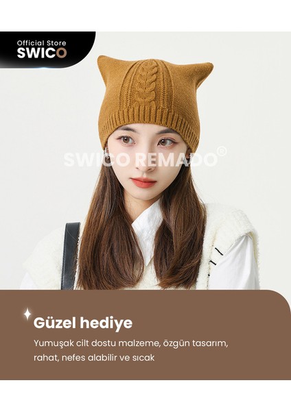 Kadın Kışlık Şapka - Turuncu (Yurt Dışından) indirimleri