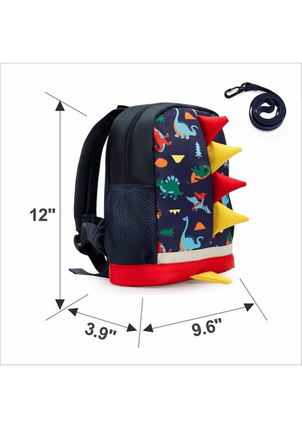 Tasmalı Çocuk Dinozor Sırt Çantası 1-6 Yaş Erkek ve Kız Için Cpc Sertifikalı Orta Boy Sırt Çantası Dinozor Çocuk Sırt Çantası 25 10 30.3cm/10 4 12IN (Yurt Dışından) fiyatları
