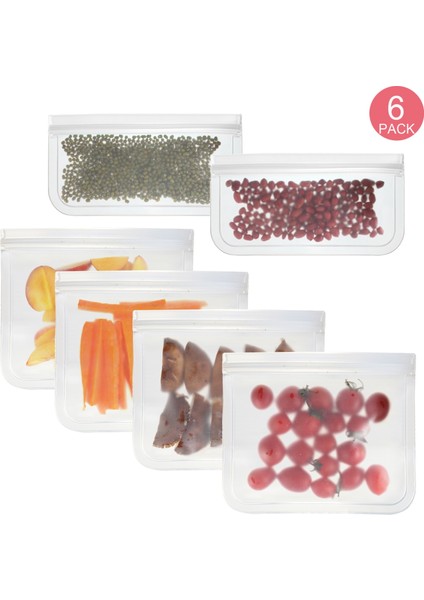 Peva Gıda Koruma Torbası 6 Adet / Set (No.1x4+No.2x2) (Yurt Dışından)