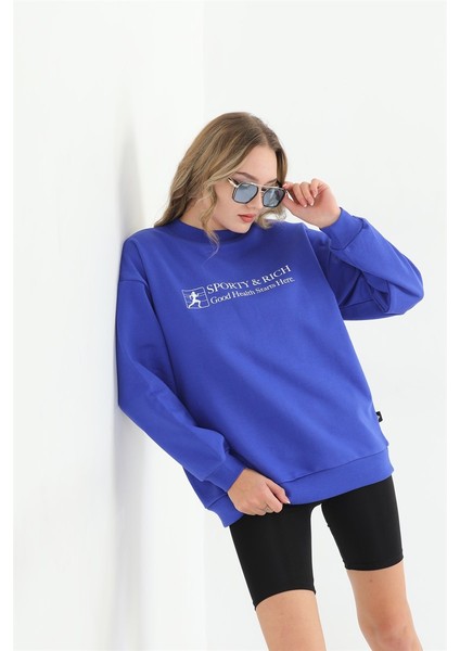 Kadın Saks Basic Sweatshirt MW2248