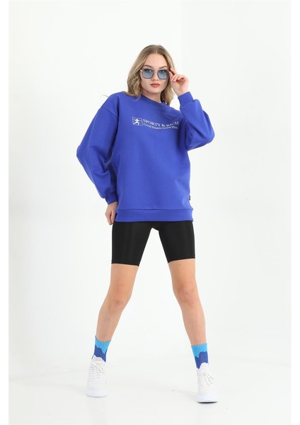 Kadın Saks Basic Sweatshirt MW2248