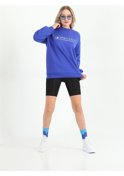 Kadın Saks Basic Sweatshirt MW2248