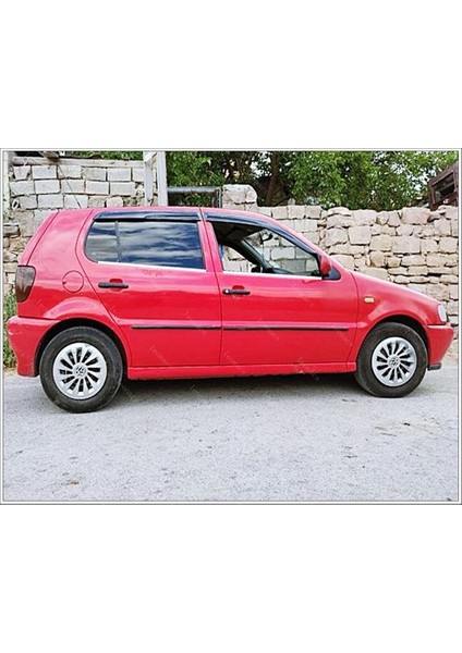 Vw Polo Krom Cam Çıtası 1994-2001 Paslanmaz Çelik 4 Parça