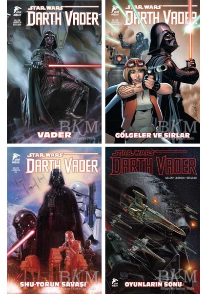 Star Wars - Darth Vader 4 Cilt Set (Vader - Gölgeler ve Sırlar - Shu-Torun Savaşı - Oyunların Sonu)