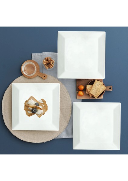 Merıd 6 Parça Kare Servis Tabağı 21x21 Cm fiyatları