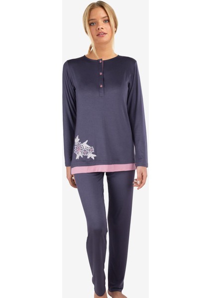 59523 Antrasit Pijama Takımı