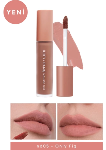 Nemli ve Pürüzsüz Görünüm Sunan Köpük Tint (ND05) A'pıeu Juicy-Pang Mousse Tint Nude