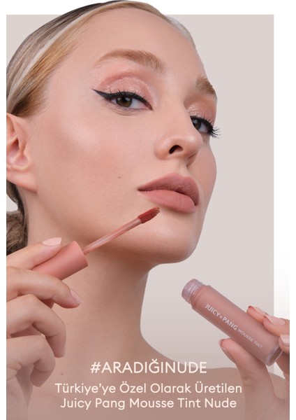 Nemli ve Pürüzsüz Görünüm Sunan Köpük Tint (ND05) A'pıeu Juicy-Pang Mousse Tint Nude