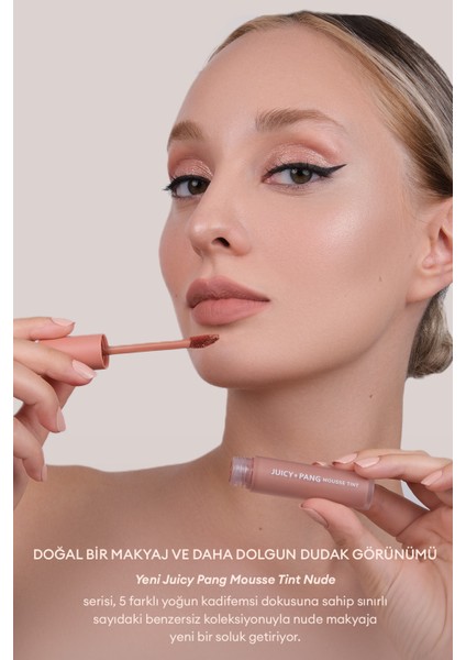 Nemli ve Pürüzsüz Görünüm Sunan Köpük Tint (ND05) A'pıeu Juicy-Pang Mousse Tint Nude