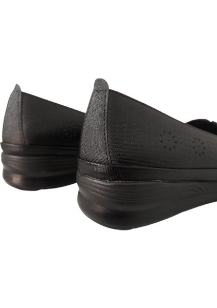 Siyah Kadın Ultra Hafif ve Rahat Günlük Şık Babet modelleri