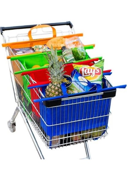 4'lü Alışveriş Sepeti Çantaları (Yurt Dışından) fiyatları